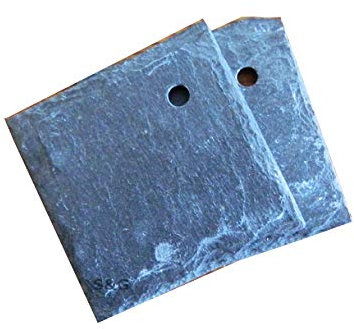 Set of 20 Natural Slate Weather Resistant Plant Labels Greenhouse Gift Price Tags Flower Markers 4cm x 4cm