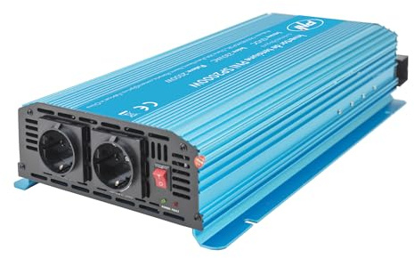 Spannungswandler PNI SP2000W mit Reiner Sinuswelle, Eingang 12V DC, Ausgang 230V AC, Leistung 2000W
