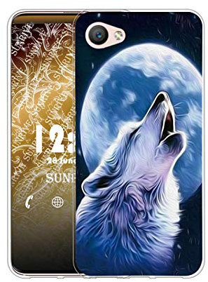 Sunrive Kompatibel mit Sony Xperia Z5 Compact Hülle Silikon, Transparent Handyhülle Schutzhülle Etui Case (Q Wolf 2)+Gratis Universal Eingabestift MEHRWEG