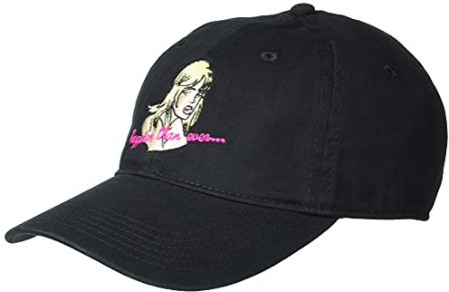 Billie Eilish Unisex-Erwachsene Official Au Revoir Happier Than Ever Hat Baseballkappe, Schwarz, Einheitsgröße