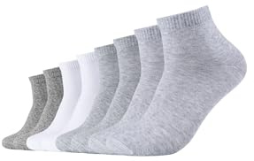 s.Oliver Kurzsocken Unisex 8er Pack | Formbeständig und langlebig, 8er Pack in verschiedenen Farbkombinationen, Weicher Bund und knöchelhoher Schnitt, Atmungsaktiv