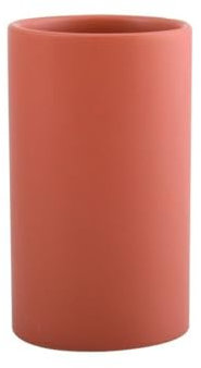 Spirella Zahnputzbecher Zahnbürstenhalter Keramik Tube 7x11,5 cm Rot Matt, Red