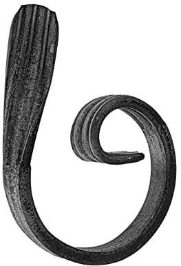 GAL - INDUSTRIAL P-Schnörkel 120x80 mm Aiolia | Schnörkel aus Flacheisen 12x6 mm | Zierteil für Gartenzaun