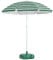 Harbour Housewares Green Striped Beach Parasol with Base - 1.74 x 1.93m - UPF 50+ Portable Garden Umbrella with Green Base Lightweight UV Sun Protection Umbrella for Picnics, Garden and Beach Days