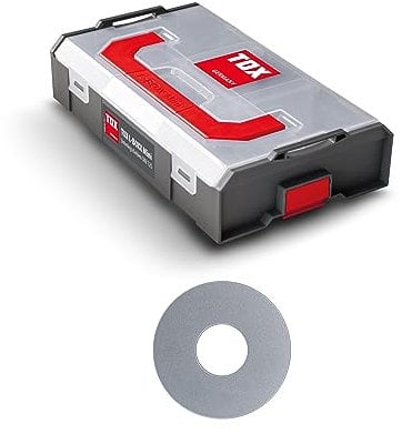 TOX L-BOXX Mini Unterlegscheiben Sortiment DIN 125, individuell anpassbar, stapel- & untereinander verklickbar, inklusive U-Scheiben in unterschiedlichen Abmessungen, 900 tlg., 094903200