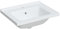 vidaXL Lavandino da Bagno Bianco 61x48x19,5cm Rettangolare in Ceramica