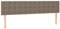 vidaXL Kopfteil 2 STK., Bettkopfteil mit Holzbeinen, Höhenverstellbar Polsterkopfteil für Bett, Betthaupt Bettzubehör Schlafzimmer, Taupe 80x5x78/88cm Stoff