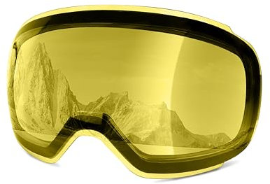 COOLOO Skibrille Herren Damen Jugendliche - Magnetischer OTG Rahmenloser Anti-Beschlag-Schutz mit 100% UV-Schutz