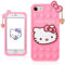 Koecya for iPhone 6/6s/7/8/SE 2020/SE 2022 Case Bubble Fidget Cute Cartoon Silicone Phone Cover Cases for Girls Girly Boys Kids Teens Design Funny Fun Kawaii Fashion Unique for iPhone SE 1st/2nd,Cat