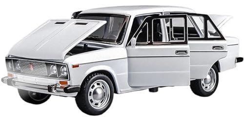 NALora Motorfahrzeuge Replika Auto 1/24 Für Lada NIVA Klassische Auto Legierung Auto Modell Diecast Metall Fahrzeuge Auto Modell Hohe Simulation Sammlung Originalgetreue Nachbildung (Color : White)