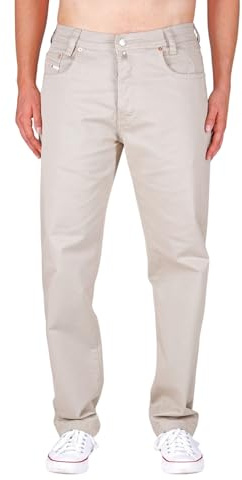 PICALDI® Zicco 472 Gabardine Glow | Loose & Relaxed Fit | Pantalones de verano con corte zanahoria | Tejido de verano, crudo, 29W x 30L