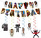 14Pcs ‌Skibidi Birthday Decorations,‌Skibidi Bunting Garland and Hanging Decoration for Kids Birthday ‌Skibidi Happy Birthday Banner,Hanging Swirls Theme Birthday Party Decor for Kids Birthday Party