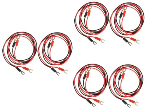 BESTonZON Sets Replace Worn Out Cables Turntable Record Player Wire Phonograph Cable for Smooth Sound Pcs