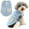 Zunea Hundepullover aus Fleece, warm, mit D-Ring, weich, flauschig, für kaltes Wetter, Herbstkleidung, Größe XS