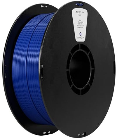 kexcelled ASA Blau Filament 1,75mm 3D Drucker Material für die Druck von outdoor-funktionalen Teilen Wetter- und Hitzebeständigkeit UV-geschützt 1kg Spule +/- 0,03mm