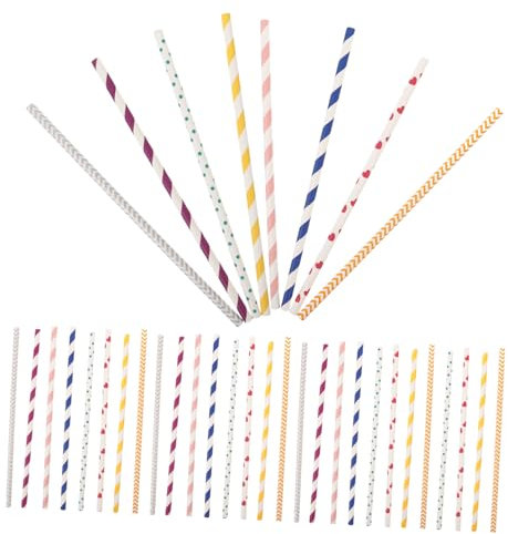 OFFSCH 100 Bastoncini Di Carta Per Marshmallow Bastoncini Di Lecca-lecca Fai-da-te Per Cake Pops Caramelle E Decorazioni Festive Realizzati in Carta Spessa Robusti E Non Si Piegano