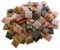 Zimasi 900g Glasmosaiksteine – 1x1 cm, ca. 1350 Stück – Premiumqualität für DIY-Projekte, Basteln, Mosaikdekorationen – Verlegefläche ca. 36 x 36 cm – Innen- und Außenbereich (Naturmix)
