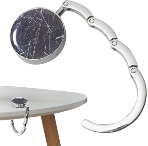 Purse Table Hook - Foldable Purse Holder Hook, Table Top Hook | Bag Hanger for Women and Girls, Desk Hooks for Handbags, Purses and Tote Bags, Portable Bag