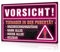 Putuo Decor Teenager Warnschild – Neon Look Metallschild mit Pubertät Spruch, Lustige Wanddeko für Jugendzimmer, Geschenkidee, 30x20cm