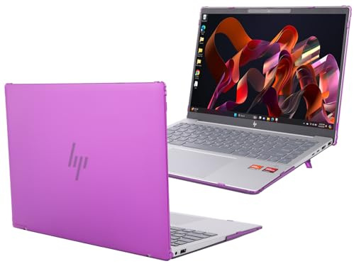 mCover Nur kompatibel mit HP Pavilion Plus 14-EY0000 14-EW0000 Series Windows Laptop (nicht für andere HP-Modelle geeignet), Violett
