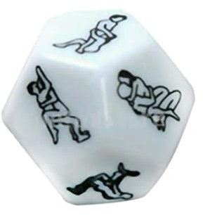 Yililay Sesso Creativo Dadi 12 Posizioni romantiche Amore Gioco D'Azzardo per Adulti Giocattolo Erotico per Coppie Bianche