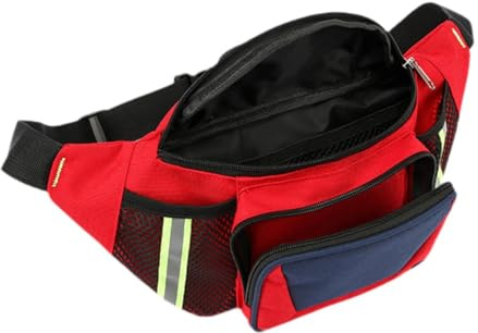 Sharplace Erste-Hilfe-Gürteltasche, Gürteltasche mit Reißverschluss und verstellbarem Gurt, Hüfttasche, Erste-Hilfe-Hüfttasche für Rettungsschwimmer im Freien