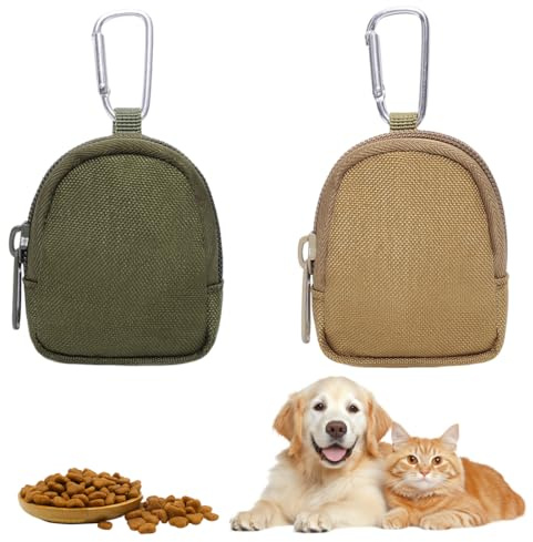 VONJUMA 2 Pezzi Sacchetti Portatili Per Animali Domestici In Piccola Borsa Per Dolcetti Borsa Da Passeggio Portatile Borsa Per Cani A Mani Libere