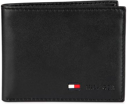 Tommy Hilfiger Herren 31tl22x060-black Reisezubehör-Bi-Fold-Brieftasche, Black Stockton, Einheitsgröße