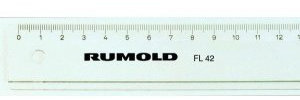 Rumold Schullineal FL 42/40 transp 40cm