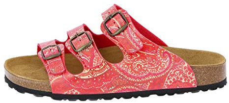 Lico Girl's Bioline Lady Mules, Red Rot Orange Rot Orange, 4 UK