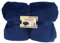 fasciino Super Soft Plüsch Velours Mink Borrego Decke/Überwurf Queen oder Full-Size-Bett, Polyester-Mischgewebe, marineblau, 200cm x 241cm or 79in x 95in