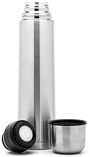Termo de acero inoxidable con dosificador y tapa - 750 ml