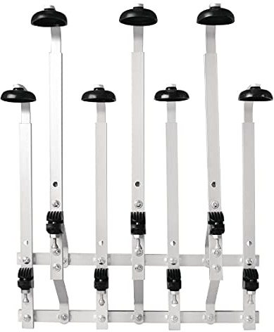 Olympia Heavy Duty 7 Bottle Wall Mount Optic Holder, 210x340x400mm | Fits 25ml, 35ml and 50ml optics to dispense accurately while holding up to 1L bottles with an adjustable height up to 100mm.