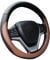 Valleycomfy Lenkradabdeckungen Für Frauen Männer Universal 37-39cm Auto Lenkradabdeckung Kunstleder, Braun