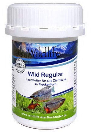 WILDLIFE Wild Regular Hauptfutter für alle Zierfische in Flockenform, 10 g