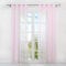 HongYa 1er-Pack Uni Voile Gardine Transparenter Vorhang Schal mit Ösen H/B 260/140 cm Rosa