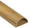 D-Line 1M5025O Passacavi TV, Canalina Coprifili, Canalina Per Cavi, Tubo Passacavi Muro - 50mm (Larghezza) x 25mm (Altezza) x 1m Lunghezza - Marrone (Effetto Rovere)