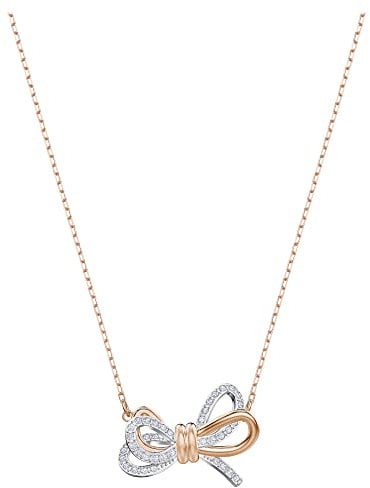 Swarovski Lifelong Bow Anhänger, Schleife, Weiss, Metallmix