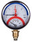 THERMIS Thermomanometer Anschluss von unten G1/2 (80 mm) 0-120°C (0-4 bar) Temperatur Manometer 3081