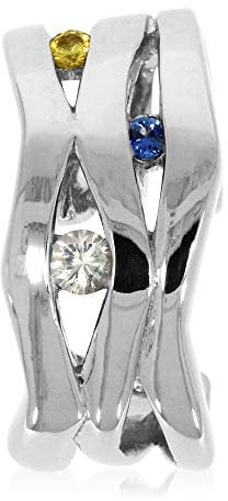XEN Anhänger mit Multicolor Saphire ca. 0,13 ct.