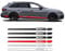 Auto Seitenstreifen Seitenaufkleber Aufkleber, Für Audi A3 A4 A5 A6 A7 Q2 Q3 Q5 RS3 RS4 RS5 TT S5 S6 S7, Autotür Seitenstreifen Rock Aufkleber Körper Aufkleber