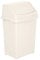 M1SS 8L/25L/50L Litre Plastic Swing Bin Waste Recycle Dustbins Kitchen, Bathroom Rubbish Trash Refused Bins (Soft Cream, 8 Litre)