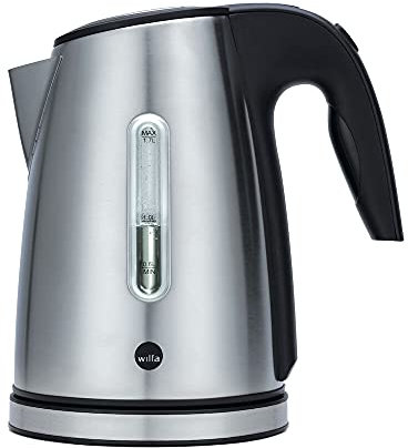Wilfa RAPIDS Wasserkocher – 1,7 Liter – 2000 Watt – außenliegende Wasserstandsanzeige, silber, WK3S-2000