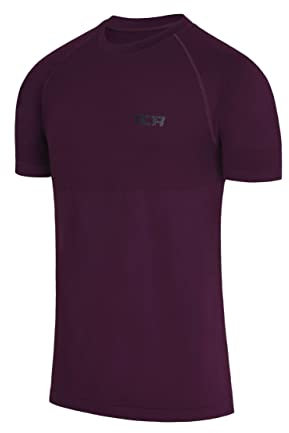 TCA Herren SuperKnit Funktions Laufshirt - Lila, S