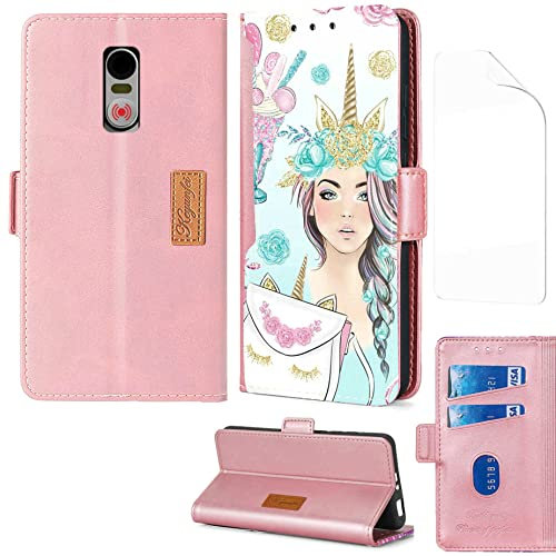 Aroepurt Flip Coque Compatible avec Swissvoice G50 Coque Etui Housse + Film Protecteur Protection Protection Housse en Cuir PU, Fonction de Support CPT-SSNH