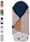 ULLENBOOM Einschlagdecke Babyschale, 100% OEKO-TEX Materialien, Ideal für Herbst und Winter, Wale (Made in EU) - Babydecke für Kindersitz oder Kinderwagen, kuschelige Decke für Babys