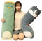 AMOZO Langes Husky Kuscheltier Plüschtiere, Kawaii Husky Hund Stofftier langes Kissen Plüsch Süße Seitenschläferkissen für Kinder Jungen (100cm, Husky)