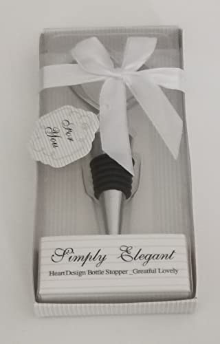 C.Casa TAPPO ELEGANTE BOMBONIERA MATRIMONIO COMUNIONE TAPPO BOTTIGLIA VINO OLIO CUORE IDEA REGALO SAN VALENTINO INNAMORATI