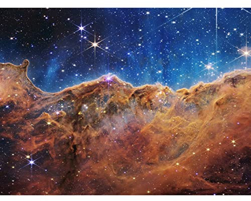 Artery8 NASA James Webb Space Telescope Cosmic Cliffs in the Carina Nebula NGC 3372 NIRCam Image Large Wall Art Poster Print Thick Paper 18X24 Inch