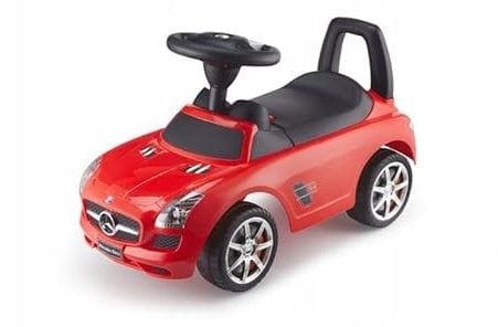 COIL, Rutschauto, Mercedes-Benz SLS AMG, Rutscher, Kinderfahrzeug, Kinderauto Lizenz, Multimedia-Lenkrad, über 18 Monate alt (Rot)